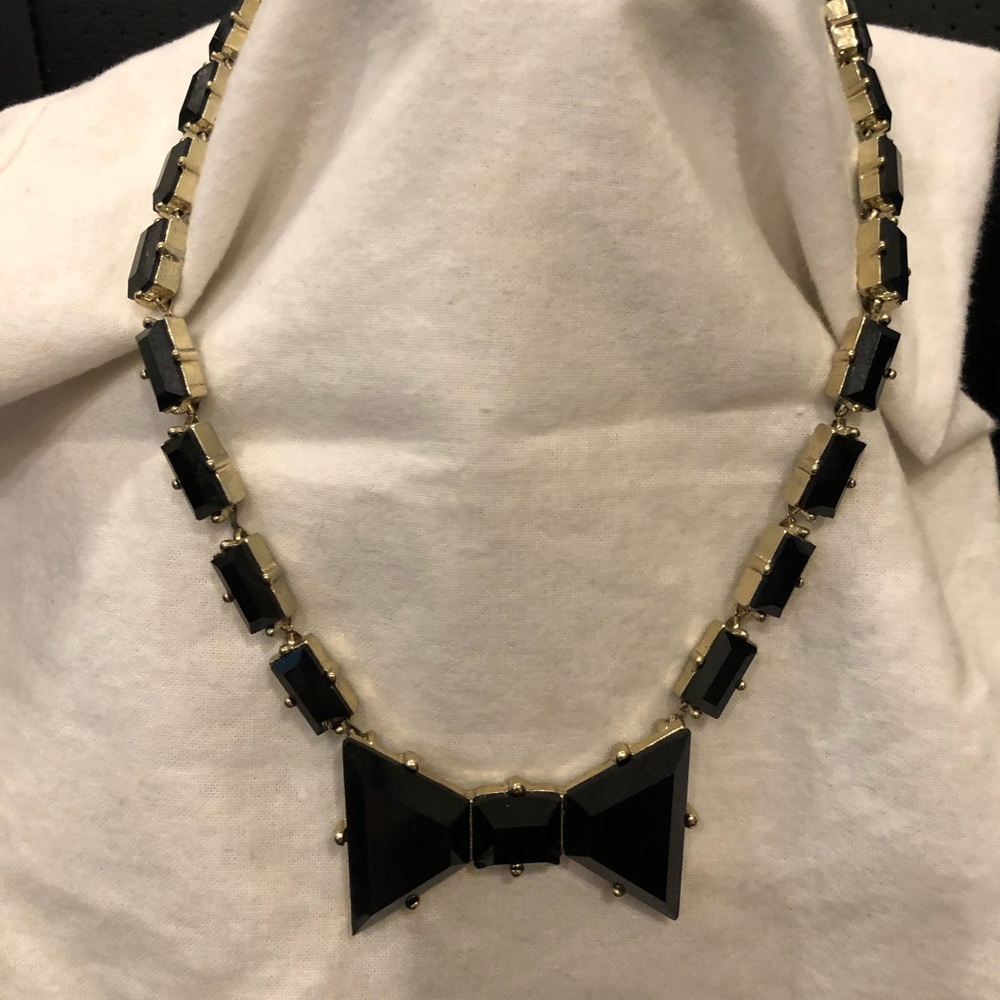 Black Bow Necklace Kate Spade